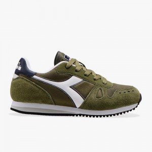 Dětské Nízké Tenisky Diadora Simple Run Zelene | GNMAKJX-18