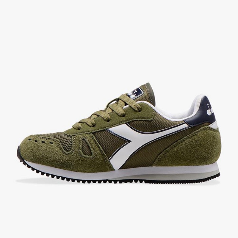 Dětské Nízké Tenisky Diadora Simple Run Zelene | GNMAKJX-18