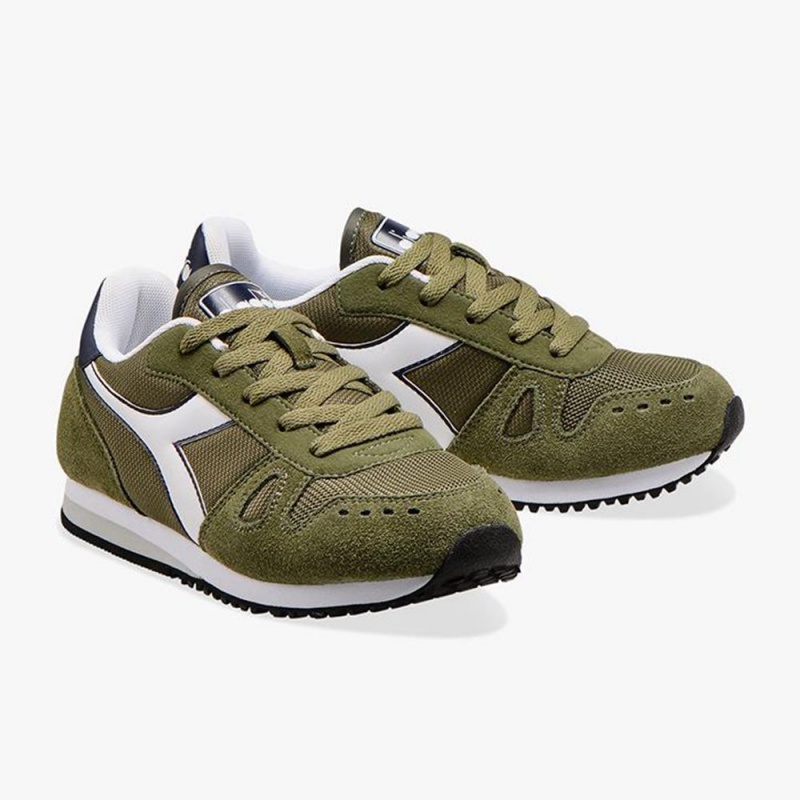 Dětské Nízké Tenisky Diadora Simple Run Zelene | GNMAKJX-18