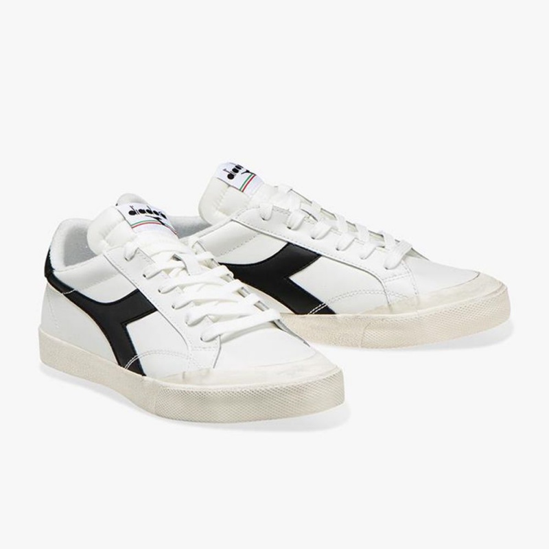 Pánské Nízké Tenisky Diadora Melody Černé | LJAQHTM-02